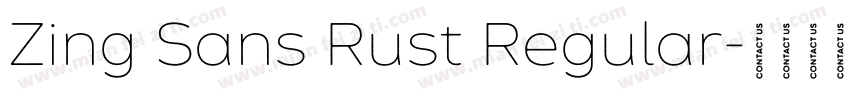 Zing Sans Rust Regular字体转换